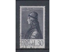 1963 - LOTTO/6410U - REPUBBLICA - PICO DELLA MIRANDOLA USATO 1963 - LOTTO/6410U - REPUBBLICA - PICO DELLA MIRANDOLA USATO