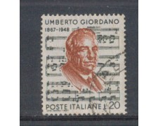 1967 - LOTTO/6472U - REPUBBLICA - UMBERTO GIORDANO USATO
