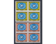 1967 - LOTTO/6474Q - REPUBBLICA - ANNO TURISMO QUARTINE