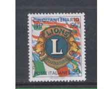 1967 - LOTTO/6475 - REPUBBLICA - LIONS CLUB