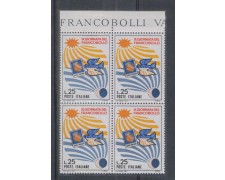1967 - LOTTO/6479Q - REPUBBLICA - G. FRANCOBOLLO QUARTINA