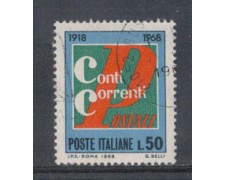 1968 - LOTTO/6511U - REPUBBLICA - CONTI CORRENTI USATO