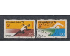 1970 - LOTTO/6527U - REPUBBLICA - UNIVERSIADI  USATI