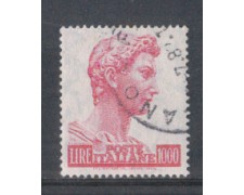 1974 - LOTTO/6615U - REPUBBLICA - 1000 L. SAN GIORGIO - USATO 1974 - LOTTO/6615U - REPUBBLICA - 1000 L. SAN GIORGIO - USATO