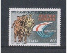 1992 - LOTTO/6978 - REPUBBLICA - ATLETICA LEGGERA - NUOVO 1992 - LOTTO/6978 - REPUBBLICA - ATLETICA LEGGERA - NUOVO