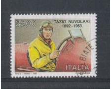 1992 - LOTTO/6993U - REPUBBLICA - TAZIO NUVOLARI - USATO 1992 - LOTTO/6993U - REPUBBLICA - TAZIO NUVOLARI - USATO
