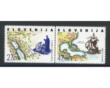 1992 - SLOVENIA - SCOPERTA DELL'AMERICA 2v.  - NUOVI  - LOTTO/33652