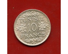 AH1353 (1934) - TUNISIA - 10 FRANCHI ARGENTO - LOTTO/M31187
