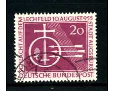 1955 - GERMANIA FEDERALE - MILLENARIO BATTAGLIA DI LECHFELD - USATO - LOTTO/30791U 1955 - GERMANIA FEDERALE - MILLENARIO BATTAGLIA DI LECHFELD - USATO - LOTTO/30791U