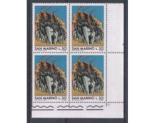 1975 - LOTTO/7958Q - SAN MARINO - SCAMPO DEI CENTOMILA - QUARTINA NUOVI