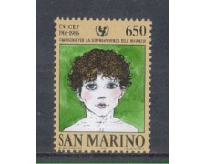 1986 - LOTTO/8071 - SAN MARINO - UNICEF - NUOVO