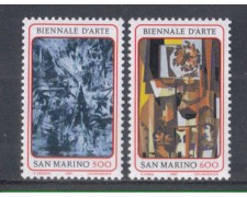 1987 - LOTTO/8076 - SAN MARINO - BIENNALE D'ARTE 2v. - NUOVI
