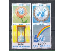 1995 - LOTTO/8153 - SAN MARINO - ANNIVERSARIO ONU 4v. - NUOVI