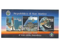 1998 - LOTTO/8193 - SAN MARINO - BANDIERA NELLO SPAZIO - FOGLIETTO 1998 - LOTTO/8193 - SAN MARINO - BANDIERA NELLO SPAZIO - FOGLIETTO