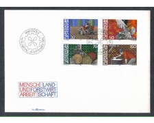 1982 - LOTTO/4576Z - LIECHTENSTEIN - LAVORO - BUSTA FDC