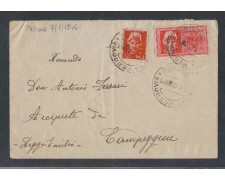 1946 - LUOGOTENENZA -  LBF/496C - PARMA BUSTA ESPRESSO PER REGGIO EMILIA