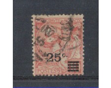 1922 - LOTTO/8493U - MONACO - 25 SU 10c. ROSA - USATO