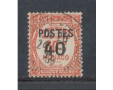 1937 - LOTTO/8547UA - MONACO - 40c. SU 60c. ROSSO - USATO