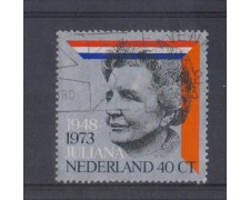 1973 - LOTTO/8868U - OLANDA - 25° REGINA GIULIANA - USATO