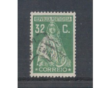 1923 - LOTTO/9669LU - PORTOGALLO - 32c.VERDE - USATO