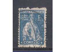 1923 - LOTTO/9669WU - PORTOGALLO - 1,60e. AZZURRO - USATO