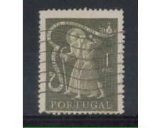 1950 - LOTTO/9733CU - PORTOGALLO - 1e. SAN GIOVANNI - USATO 1950 - LOTTO/9733CU - PORTOGALLO - 1e. SAN GIOVANNI - USATO