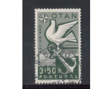 1960 - LOTTO/9769BU - PORTOGALLO - 3,50e. DECENNALE NATO - USATO 1960 - LOTTO/9769BU - PORTOGALLO - 3,50e. DECENNALE NATO - USATO