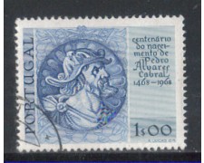 1969 - LOTTO/9830AU - PORTOGALLO - 1e. A.CABRAL - USATO 1969 - LOTTO/9830AU - PORTOGALLO - 1e. A.CABRAL - USATO