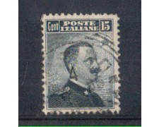 1906 - LOTTO/REG80U - REGNO - 15c. GRIGIO I° TIPO - USATO 1906 - LOTTO/REG80U - REGNO - 15c. GRIGIO I° TIPO - USATO
