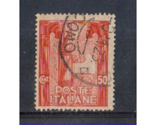 1923 - LOTTO/REG143U - REGNO - 50c. MARCIA SU ROMA - USATO