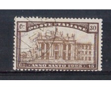 1924 - LOTTO/REG170U - REGNO - 30+15c. ANNO SANTO - USATO 1924 - LOTTO/REG170U - REGNO - 30+15c. ANNO SANTO - USATO