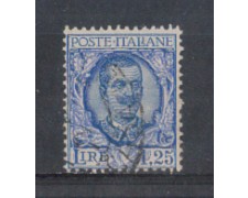 1926 - LOTTO/REG202U - REGNO - 1,25 LIRE FLOREALE - USATO 1926 - LOTTO/REG202U - REGNO - 1,25 LIRE FLOREALE - USATO