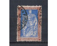 1928 - LOTTO/REG230UC - REGNO - 20c. E. FILIBERTO D.13 - USATO 1928 - LOTTO/REG230UC - REGNO - 20c. E. FILIBERTO D.13 - USATO