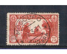 1931 - LOTTO/REG296U - REGNO - 75c. S.ANTONIO - USATO 1931 - LOTTO/REG296U - REGNO - 75c. S.ANTONIO - USATO