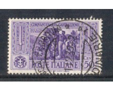 1932 - LOTTO/REG319U - REGNO - 50c. G.GARIBALDI - USATO 1932 - LOTTO/REG319U - REGNO - 50c. G.GARIBALDI - USATO