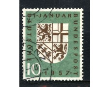 1956 - GERMANIA FEDERALE - RIANNESSIONE SARRE - USATO - LOTTO/30797U