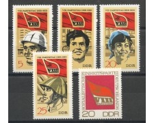 1971 - GERMANIA DDR - CONGRESSO PARTITO SOCIALISTA 4v. - NUOVI - LOTTO/36403