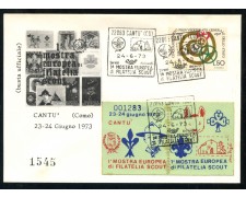 1973 - CANTU' (CO) 1° MOSTRA EUROPEA DI FILATELIA SCOUT - BUSTA - LOTTO/31216