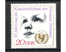 1971 - GERMANIA DDR - 25° ANNIVERSARIO UNICEF - NUOVO - LOTTO/36408