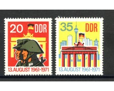 1971 - GERMANIA DDR - MURO DI BERLINO  2v.- NUOVI - LOTTO/36409