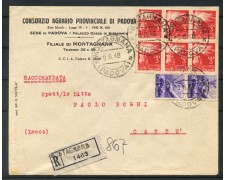 1948 - REPUBBLICA - LOTTO/47717 - RACCOMANDATA DA MONTAGNANA A CANTU' 1948 - REPUBBLICA - LOTTO/47717 - RACCOMANDATA DA MONTAGNANA A CANTU'
