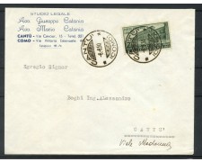 1950 - REPUBBLICA - LOTTO/47730 - 20 LIRE UNESCO SU BUSTA PER CANTU' 1950 - REPUBBLICA - LOTTO/47730 - 20 LIRE UNESCO SU BUSTA PER CANTU'
