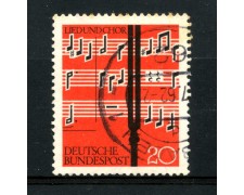 1962 - GERMANIA FEDERALE - 20p. CANTI E CORI - USATO - LOTTO/30866U