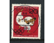 1964 - GERMANIA FEDERALE - 20p. OLIMPIADI DI TOKIO - USATO - LOTTO/30888U 1964 - GERMANIA FEDERALE - 20p. OLIMPIADI DI TOKIO - USATO - LOTTO/30888U