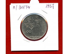 1957 - REPUBBLICA - 100 LIRE MINERVA I° TIPO - LOTTO/M31874