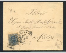 1898 - REGNO - 25 CENT. SU BUSTA PER MALTA - LOTTO/30405 1898 - REGNO - 25 CENT. SU BUSTA PER MALTA - LOTTO/30405