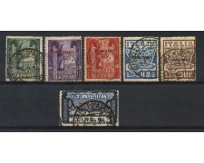 1923 - TRIPOLITANIA - MARCIA SU ROMA 6v. - USATI - LOTTO/2720U