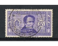 1932 - REGNO - 50c. PRO SOCIETA' DANTE ALIGHIERI - USATO - LOTTO/30228