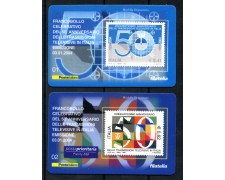 2004 - LOTTO/REP2772CPT - REPUBBLICA - 50° TELEVISIONE - TESSERE FILATELICHE