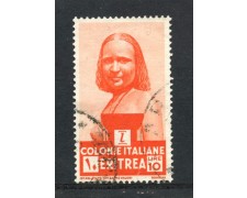 1933 - ERITREA - 10 LIRE ARANCIO PITTORICA - USATO - LOTTO/ERIT212U 1933 - ERITREA - 10 LIRE ARANCIO PITTORICA - USATO - LOTTO/ERIT212U